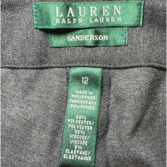 Lauren Ralph Lauren Sanderson Classic Trouser Pant Size 12 NWT - Picture 6 of 11